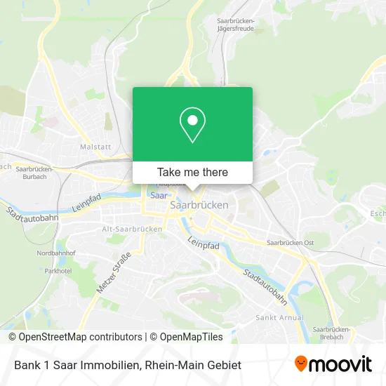 Карта Bank 1 Saar Immobilien