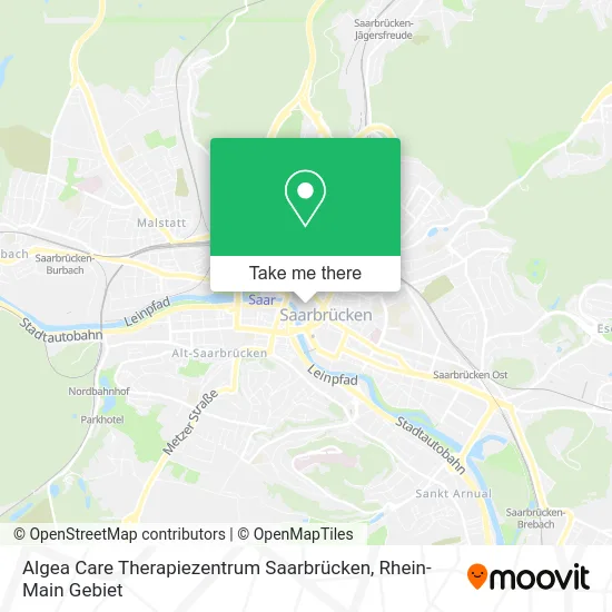 Карта Algea Care Therapiezentrum Saarbrücken