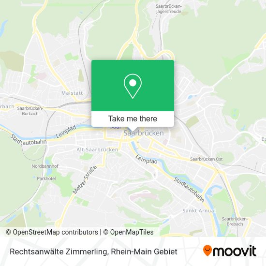 Карта Rechtsanwälte Zimmerling