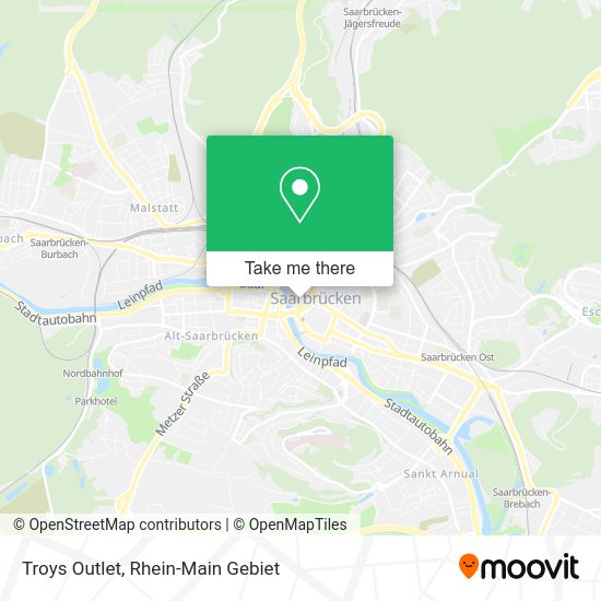 Карта Troys Outlet