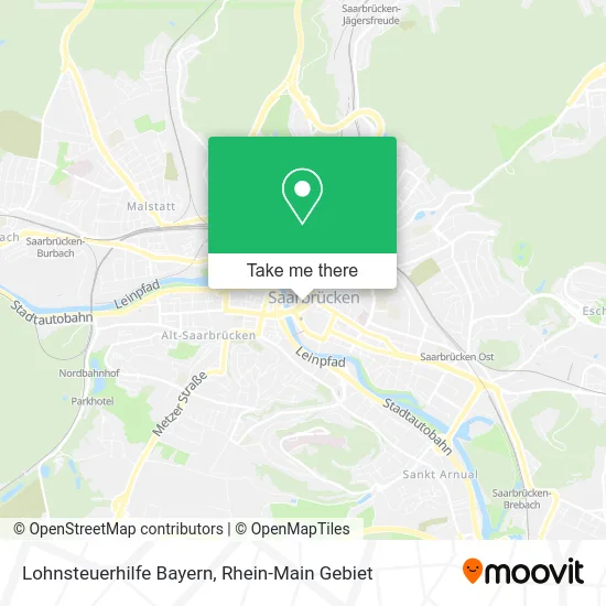 Карта Lohnsteuerhilfe Bayern