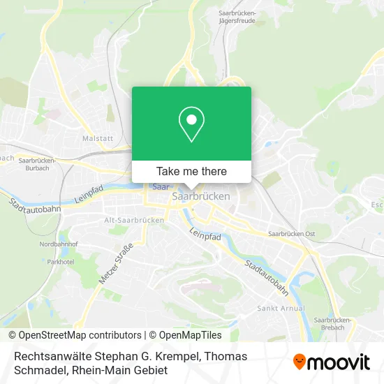Карта Rechtsanwälte Stephan G. Krempel, Thomas Schmadel