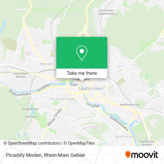 Карта Picadilly Moden