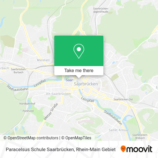Карта Paracelsus Schule Saarbrücken