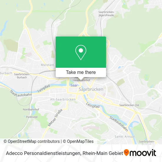 Adecco Personaldienstleistungen map