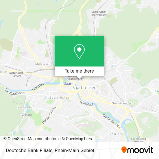 Карта Deutsche Bank Filiale