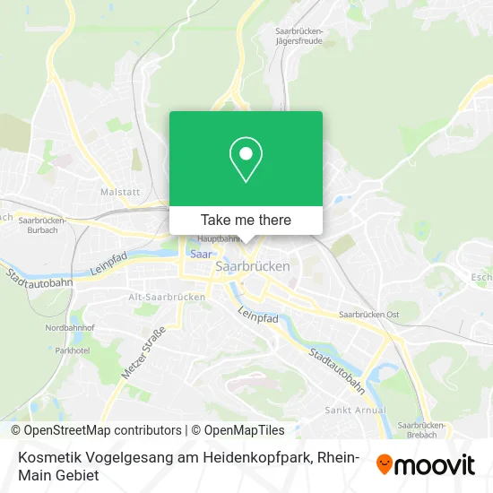 Карта Kosmetik Vogelgesang am Heidenkopfpark