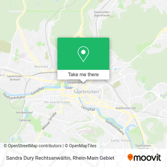 Карта Sandra Dury Rechtsanwältin