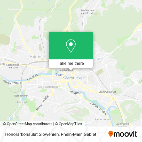Карта Honorarkonsulat Slowenien