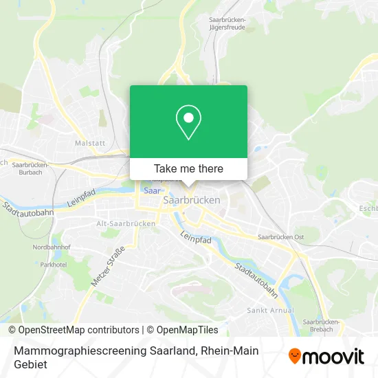 Карта Mammographiescreening Saarland