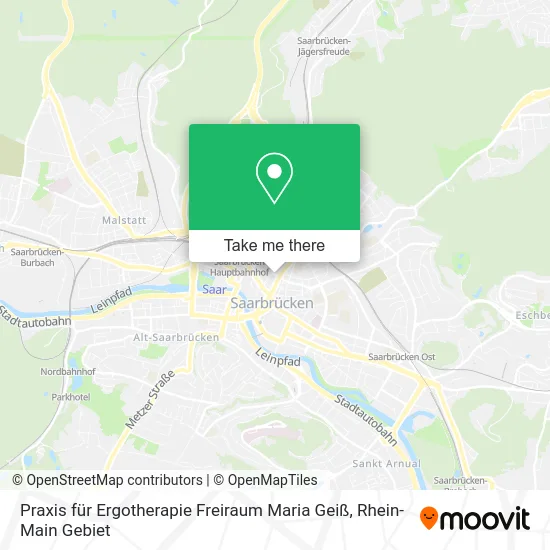 Карта Praxis für Ergotherapie Freiraum Maria Geiß