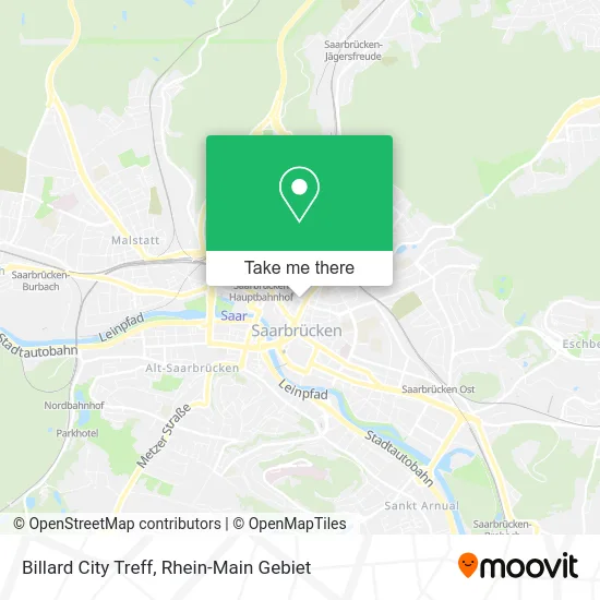Карта Billard City Treff