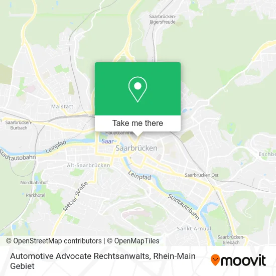 Карта Automotive Advocate Rechtsanwalts