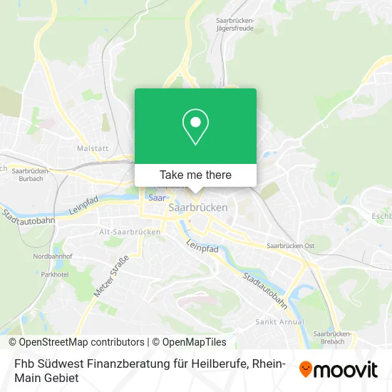Карта Fhb Südwest Finanzberatung für Heilberufe