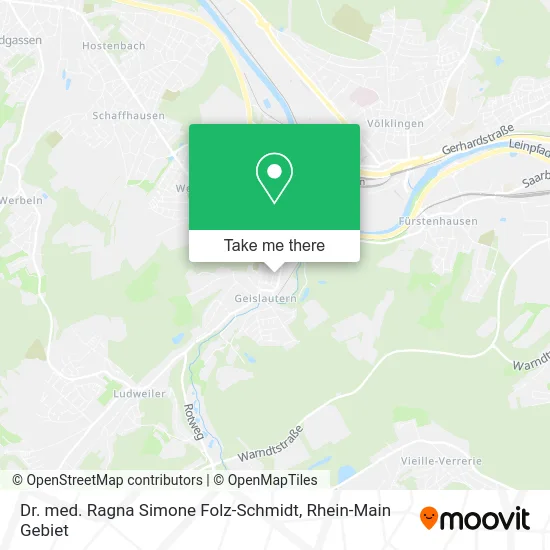 Карта Dr. med. Ragna Simone Folz-Schmidt