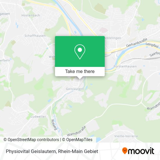 Карта Physiovital Geislautern