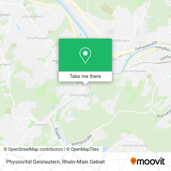 Карта Physiovital Geislautern