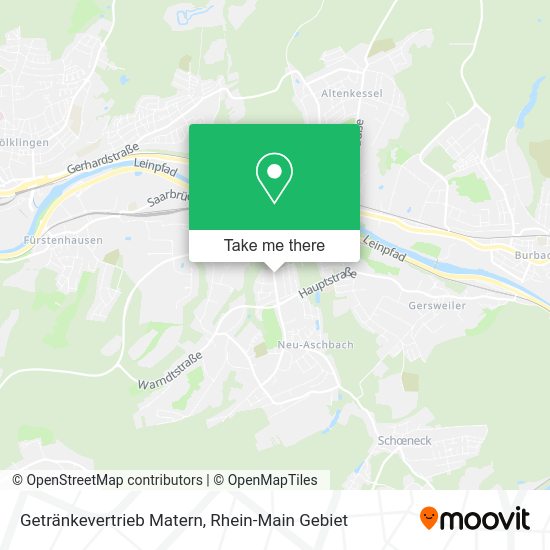 Карта Getränkevertrieb Matern