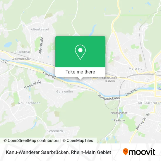 Карта Kanu-Wanderer Saarbrücken
