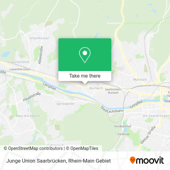 Карта Junge Union Saarbrücken