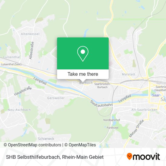 Карта SHB Selbsthilfeburbach