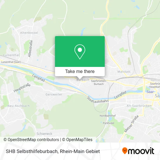 Карта SHB Selbsthilfeburbach