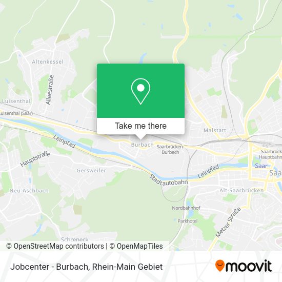 Карта Jobcenter - Burbach