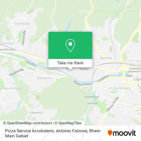 Карта Pizza Service Acrobaleno, Antonio Falzone