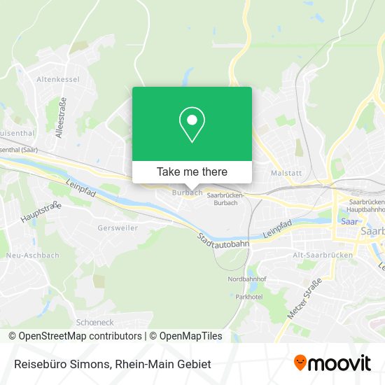 Карта Reisebüro Simons