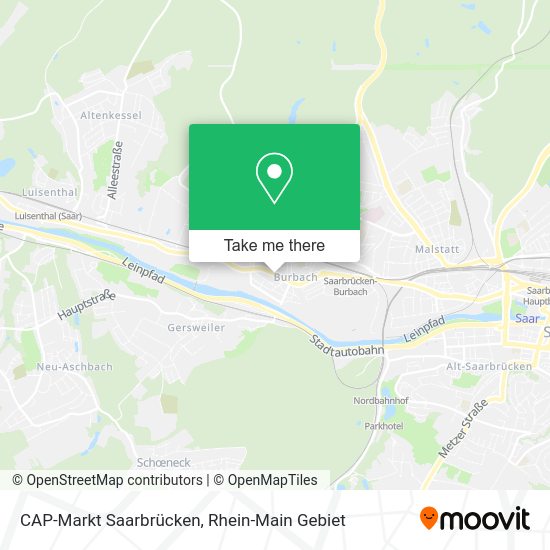 Карта CAP-Markt Saarbrücken