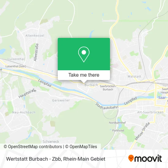 Карта Wertstatt Burbach - Zbb