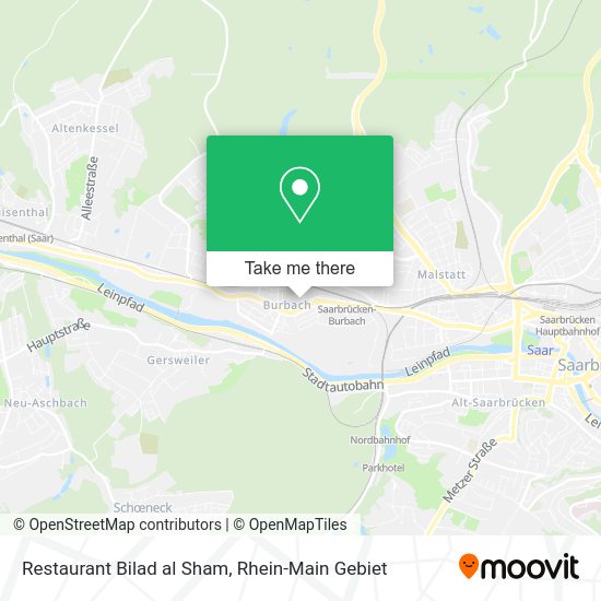 Карта Restaurant Bilad al Sham