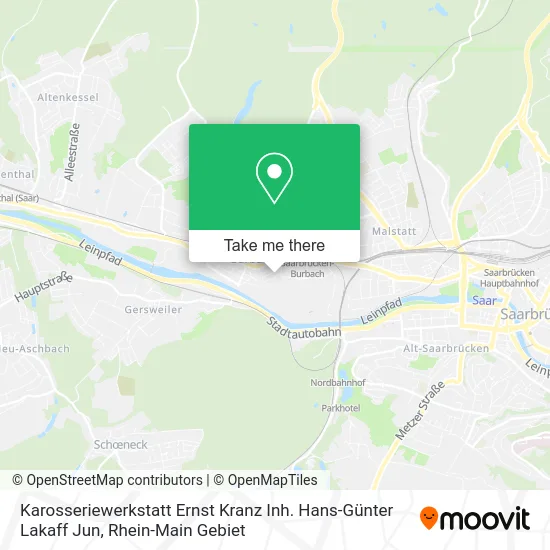 Карта Karosseriewerkstatt Ernst Kranz Inh. Hans-Günter Lakaff Jun