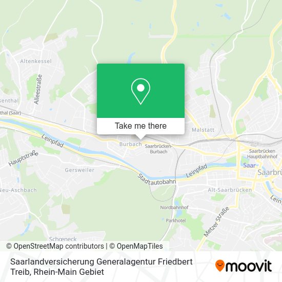 Карта Saarlandversicherung Generalagentur Friedbert Treib