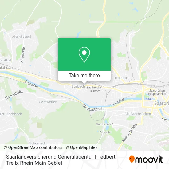 Карта Saarlandversicherung Generalagentur Friedbert Treib