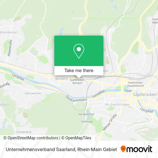 Карта Unternehmensverband Saarland