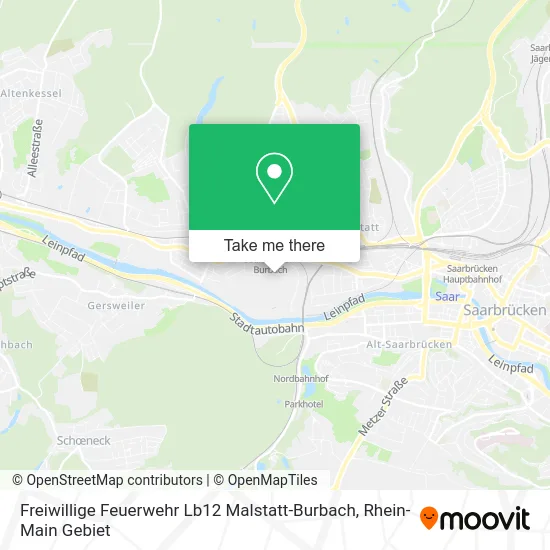 Карта Freiwillige Feuerwehr Lb12 Malstatt-Burbach