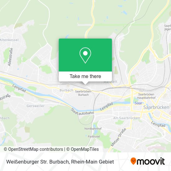Карта Weißenburger Str. Burbach