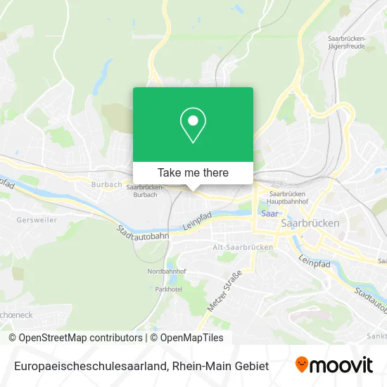 Карта Europaeischeschulesaarland