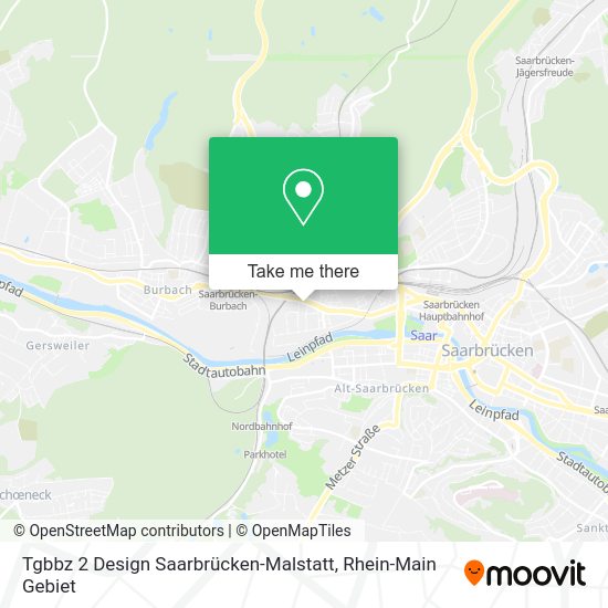 Карта Tgbbz 2 Design Saarbrücken-Malstatt