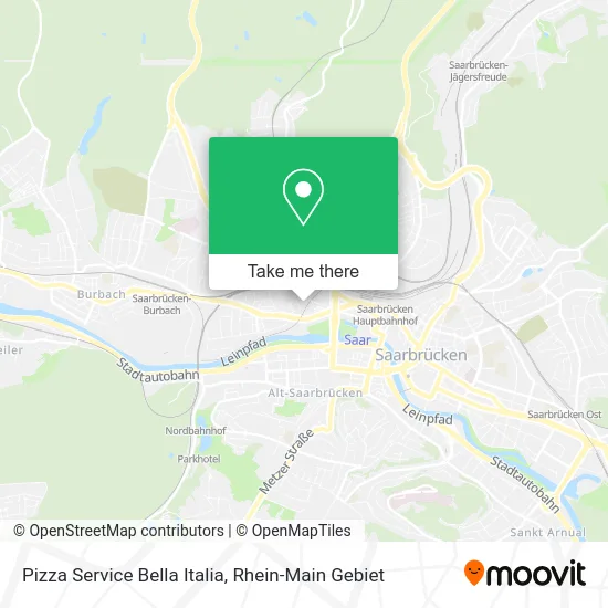 Карта Pizza Service Bella Italia