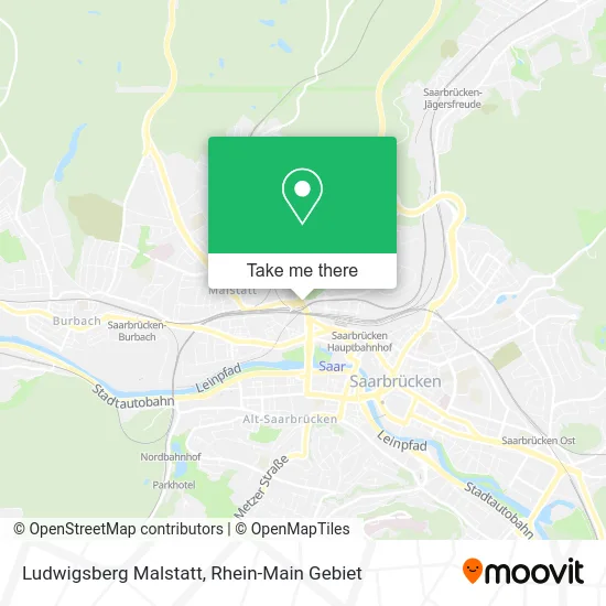 Карта Ludwigsberg Malstatt