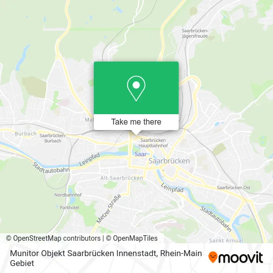 Карта Munitor Objekt Saarbrücken Innenstadt