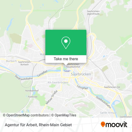 Карта Agentur für Arbeit