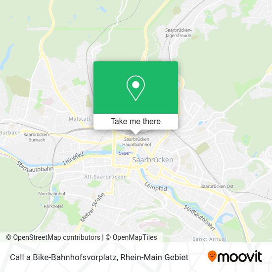 Карта Call a Bike-Bahnhofsvorplatz