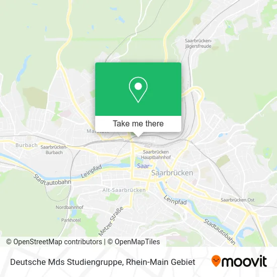Карта Deutsche Mds Studiengruppe