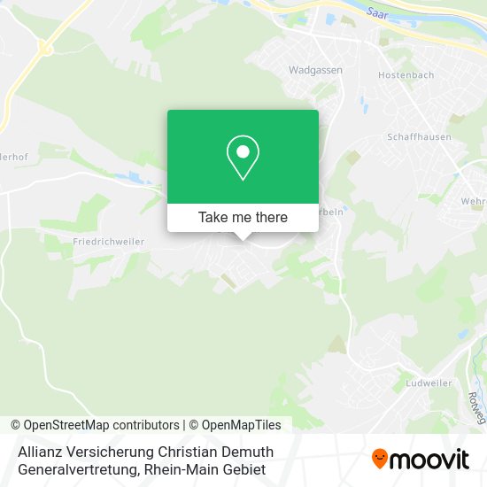Карта Allianz Versicherung Christian Demuth Generalvertretung