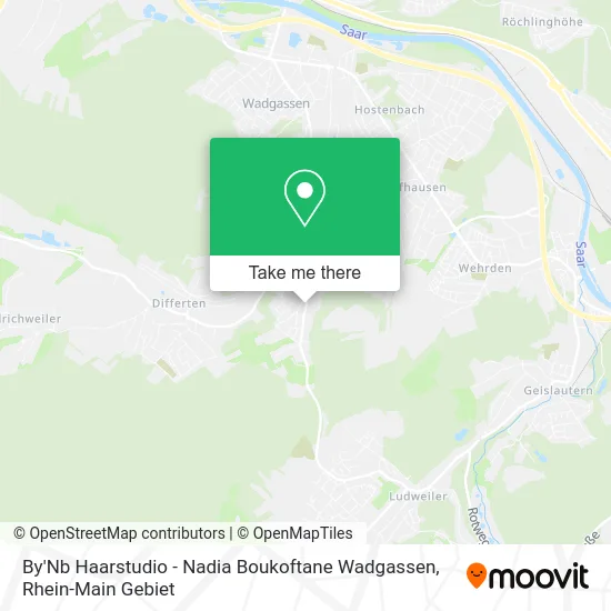 Карта By'Nb Haarstudio - Nadia Boukoftane Wadgassen