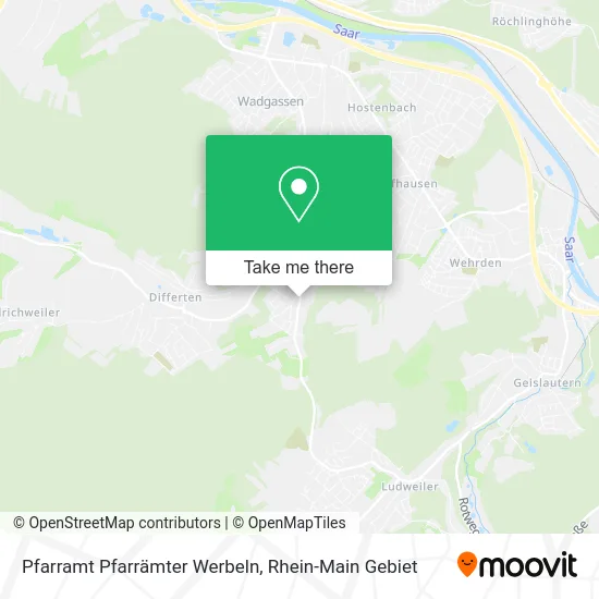 Карта Pfarramt Pfarrämter Werbeln