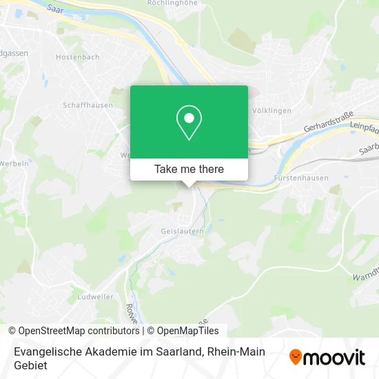 Карта Evangelische Akademie im Saarland